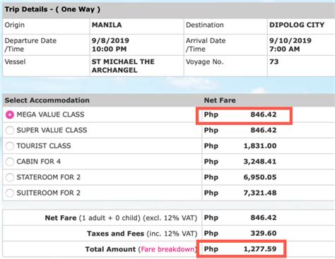 manila to dipolog ticket price